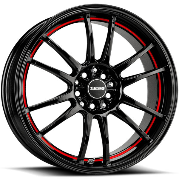 Drag DR-38 Gloss Black with Red Under Cut Stripe
